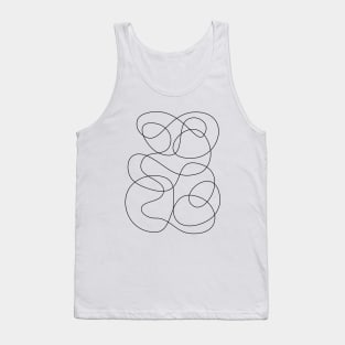 Simple Abstract Continuous Line Tank Top